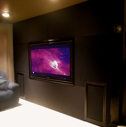 Home Theater Photos-a custom Design with concealed equipment by Theater Design Northwest in Seattle and Bellingham